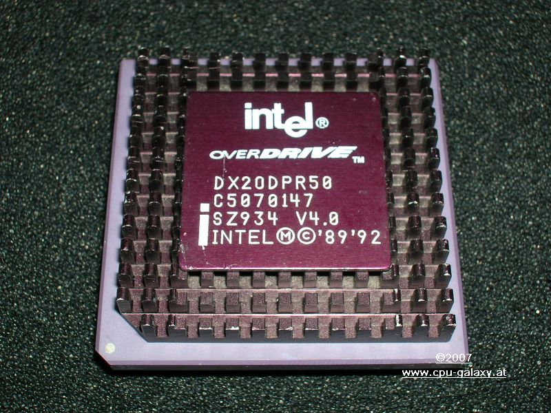 www.cpu-galaxy.at Vintage Chips Intel 486 Overdrive Section